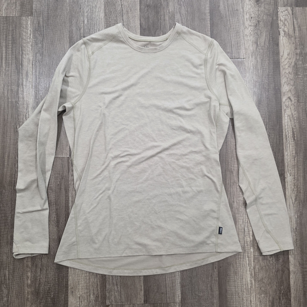 Women’s Long Sleeve Crewneck Top Light Beige REI Large